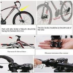 26'' Mountain Bike Folding Bicycle for Men and Women Full Suspension 17in Frame