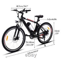 26 Zoll E-bike Elektrofahrrad Mountainbike E-MTB 21-Gäng Shimano Pedelec 35km/h