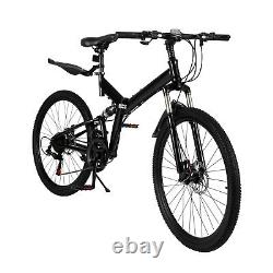 26 in Folding Bike Bicycle MTB Mountain Bike Full Suspension Bike with Disc Brake