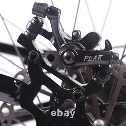 26 in Folding Mountain Bike 21-Speed MTB Bicycle Full Suspension Disc Brake Bike