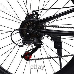 26 in Folding Mountain Bike 21-Speed MTB Bicycle Full Suspension Disc Brake Bike