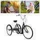 26 Inch Adult Tricycle 6 Speed 3 Wheels Bicycle Seniors Tricycle+shopping Basket