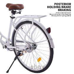 26 inch Wheels Adult City Bike Ladies Women Bicycle Vintage with Basket Cycle