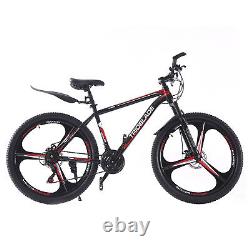 27.5 Wheels Mountain Bike 21 Speed Mens Women Cycling Front Suspension Bicycle