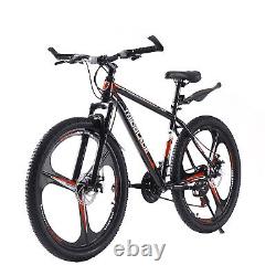 27.5 Wheels Mountain Bike 21 Speed Mens Women Cycling Front Suspension Bicycle