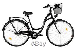 28 City Bike Ladies Town Hybrid Dutch Vintage Women Cycle With Basket MILORD