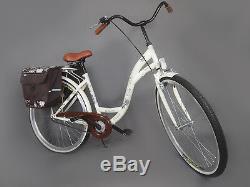 28 Zoll Damenfahrrad Amsterdam Citybike Cityrad Damenrad Creme Vintage Gratis