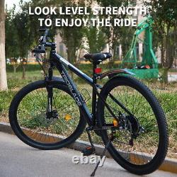 29 inch Wheel Mountain Bike Front Suspension 21 Speeds Bicycle Men Women Bikes