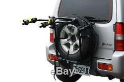 2 Bicycle Bike Rack Rear Spare Tyre Carrier Car