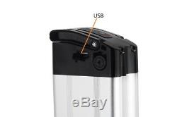 36V15Ah Lithium-ion Battery E-bike Silver Fish with Cellphone Charging USB