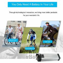 36V 15Ah Lithium Battery E-bike Electric Bicycle Battery Lockable Silver Charger