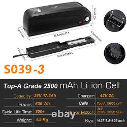 36V 17.5Ah 500W 750W Hailong Lithium ebike Battery Electric bike E bike battery