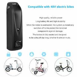 36V/48V Li-ion E-Bike Battery Electric Bicycle Pack Lockable withUSB Charging Port