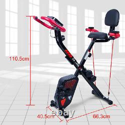 3 IN 1 Foldable Magnetic Exercise Bike Home Gym Fitness Workout Bicycle Cycling
