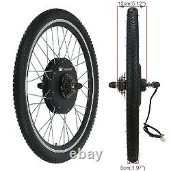 48V1000W 28Rear Electric E-Bike Bicycle Wheel Motor Conversion Kit LCD Meter
