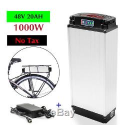 48V 20Ah 1000W Rear Rack E-bike Li-oin Battery for Electric Bicycle + 3A Charger