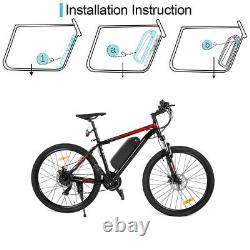 48V 36V 17Ah E-Bike Battery Electric Bicycle Pack Lockable w USB Charging Port