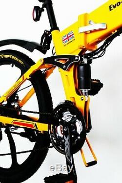 48 Volt'uk Road Legal' Folding Electric Mountain Bike Better Than 36 Volt