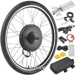 500With1000W 26 Electric Bicycle Bike Conversion Kit Motor Speed Front Rear Wheel