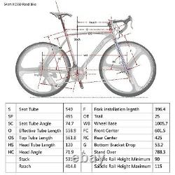 54cm Frame Road Bike 21 Speed Road Bicycle 700C Wheels men Racing Disc Brakes