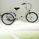 5 Colors Tricycle 24 Adult Shopping 3-wheel 6-speed Bicycle Cruise Trike Withlamp