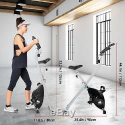 6IN1 Folding Exercise Bike Magnetic Fitness Cardio Machine Cycle Exercise Bike