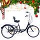 6-speed 3 Wheel 24 Tricycle Adult Bicycle Tricycle Tricycle Bike With Basket Uk