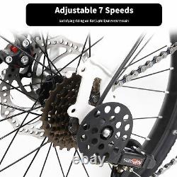 7 Speed Gears Disc Full Suspension Folding Bike 20 Wheels Bicycle Rear Carrier