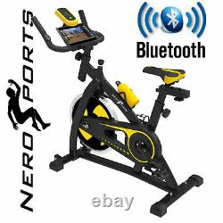 BLUETOOTH Nero Sports Exercise Bike Cycle Indoor Training 12kg Spinning flywheel
