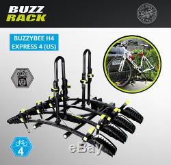BUZZ Rack Express 4 Bike Premium Platform TILTING Hitch 2 Receivers Car SUV's