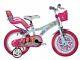 Barbie 16 Childrens Bicycle Adjustable With Removable Stabilisers Dino Bikes
