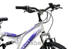 Basis 2 Bicycle Full Susp Mountain Bike 26 Wheel 21 Speed White Purple