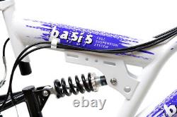 Basis 2 Bicycle Full Susp Mountain Bike 26 Wheel 21 Speed White Purple