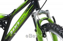 Basis 2 Full Dual Suspension MTB Mens Unisex Mountain Bike 26 Wheel 18 Sp Green