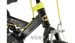 Batman Kids Bike Boys 12 Wheel 1 Speed Bicycle Superhero Themed with Stabilisers