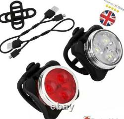 Bike Bicycle Light S Bright USB Rechargeable waterproof Lights Front and rear