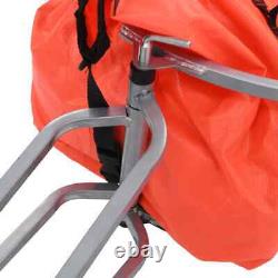 Bike Luggage Trailer with Bag Orange and Black Bicycle Suitcase Trailer vidaXL
