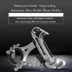 Bike Mobile Phone Holder Stand Aluminum Alloy Cycling Bicycle Bracket Anti-slip