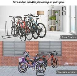 Bike Parking Stand, Rack Bicycle Floor For 5 Bikes, 5 Bikes