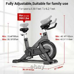 Black Spin Bikes Exercise Indoor Cycling Bicycle Home Fitness Workout Cardio UK