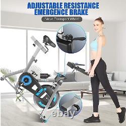 Bluetooth Exercise Bike Indoor Training Cycling Bicycle Trainer WithLCD Monitor UK