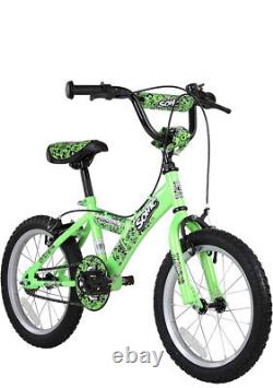 Boys/girls Bike Sonic Robotnic Bmx Bike Colour Green, Size 16 Frame Brand New