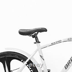 Breezet Mens Road Bike 21 Speed 26 Inch Wheel Carbon Frame Mountain Bike Mtb