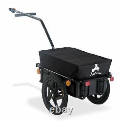 Cargo Trailer Bike Bicycle Carrier Utility Luggage Cart Garden Trolley Wheels