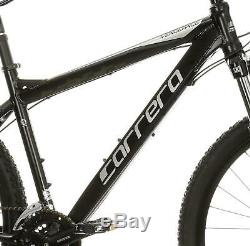 Carrera Vengeance Mens Bicycle MTB Mountain Bike Alloy Frame 24 Gears Black