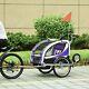 Child Bike Trailer Baby Bicycle Trailer For 2 Kids 360° Rotatable With Led