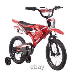 Children Kids Moto Bike 16'' Wheels Cool Bicycle For Boys Girls With Stabilisers