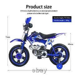 Children's Moto Bike Bicycle With Removable Stabiliser 16 Inches 5 To 8 Years Uk