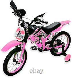 Childrens Kids Moto Bike Bicycle Removable Stabiliser 16 Inch 5 To 8 Motorcross