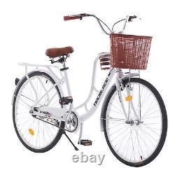 City Bike Woman Bicycle 26''Wheel17frame With cup holder Low Frame Ladies Cycle